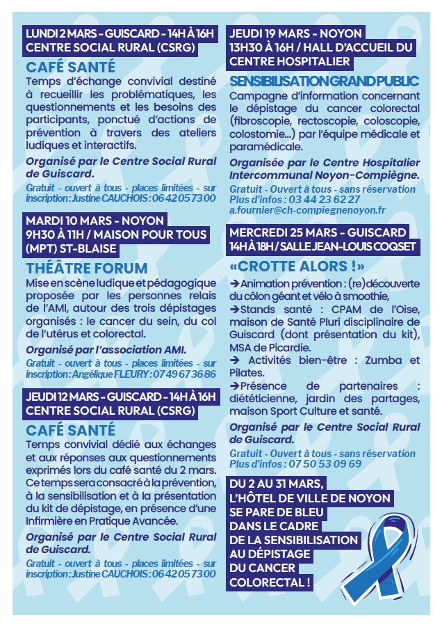 verso du programme de Mars bleu - JPEG - 258.4 ko