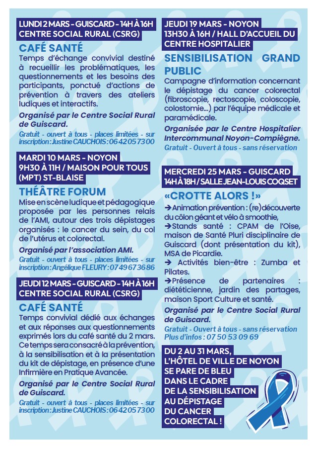 verso du programme de Mars bleu - JPEG - 254.9 ko